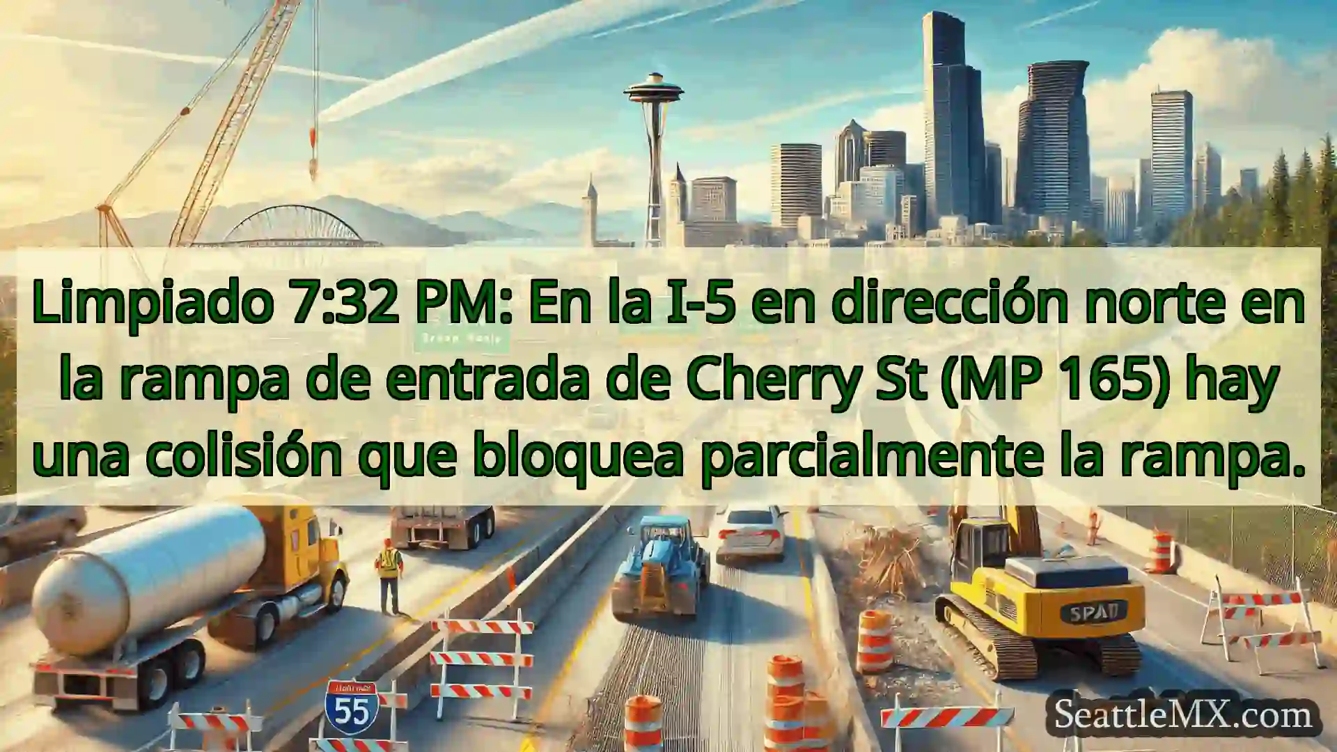 Noticias de transporte de Seattle Limpiado 7:32 PM: En la I-5 en