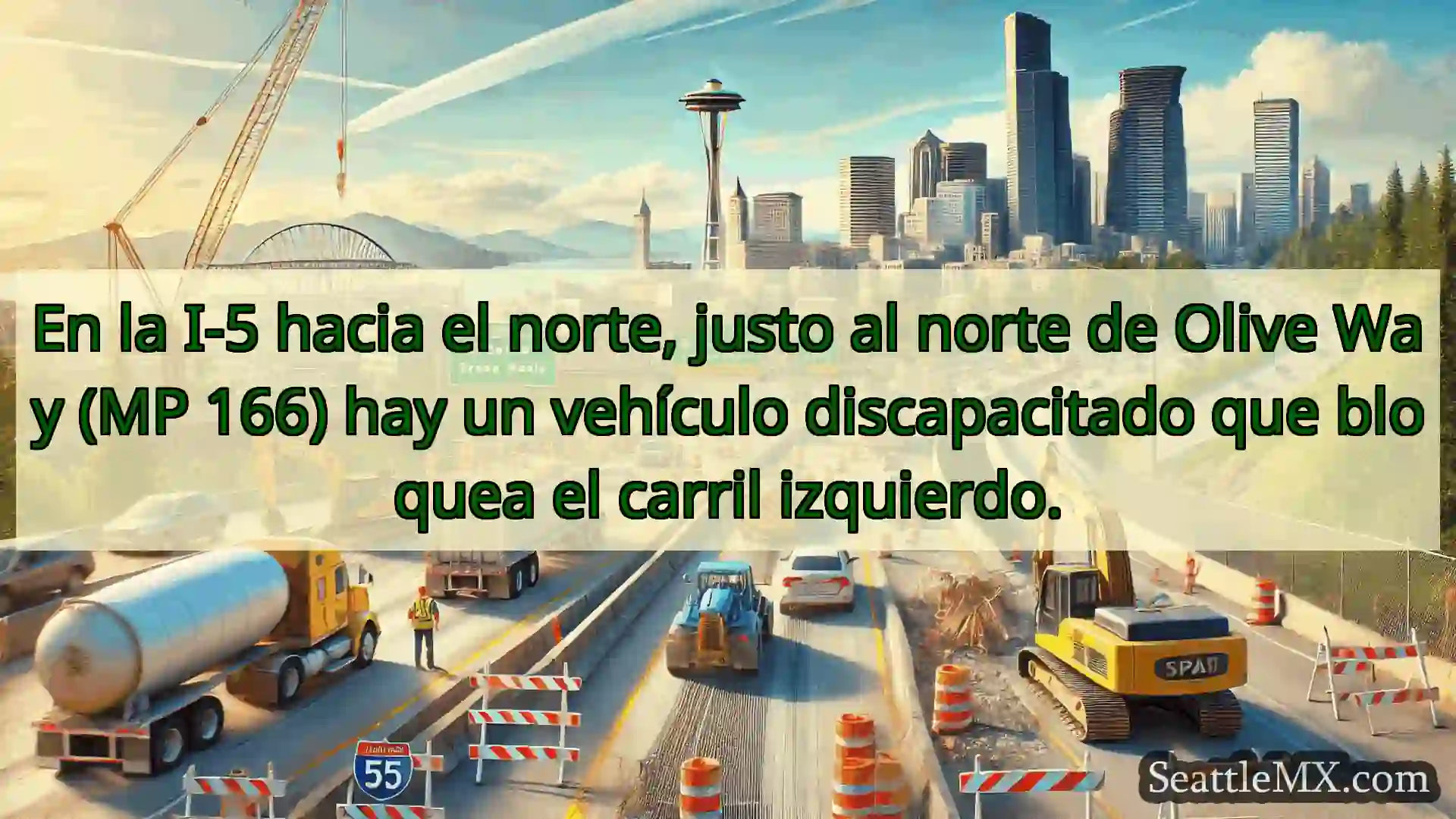 Noticias de transporte de Seattle En la I-5 hacia el norte, justo al
