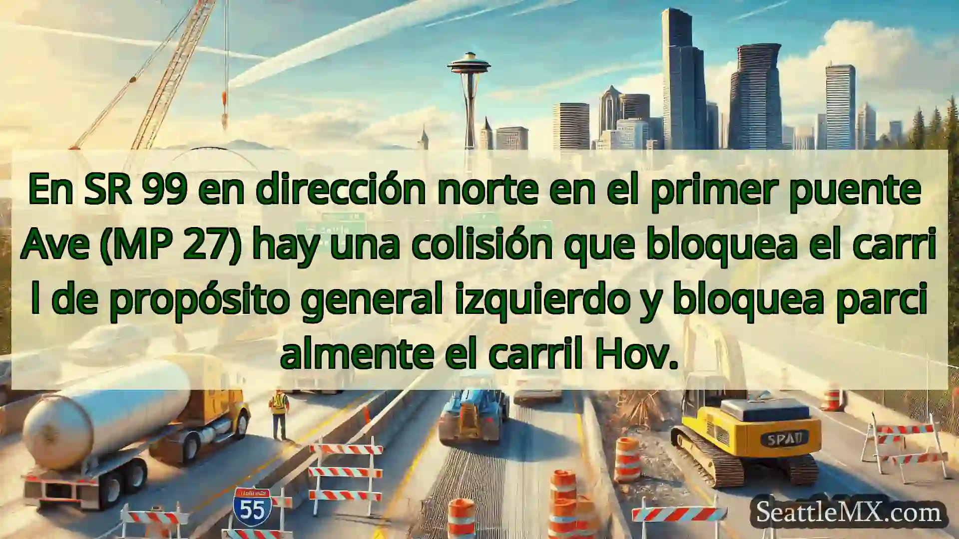 Noticias de transporte de Seattle En SR 99 en dirección norte en el