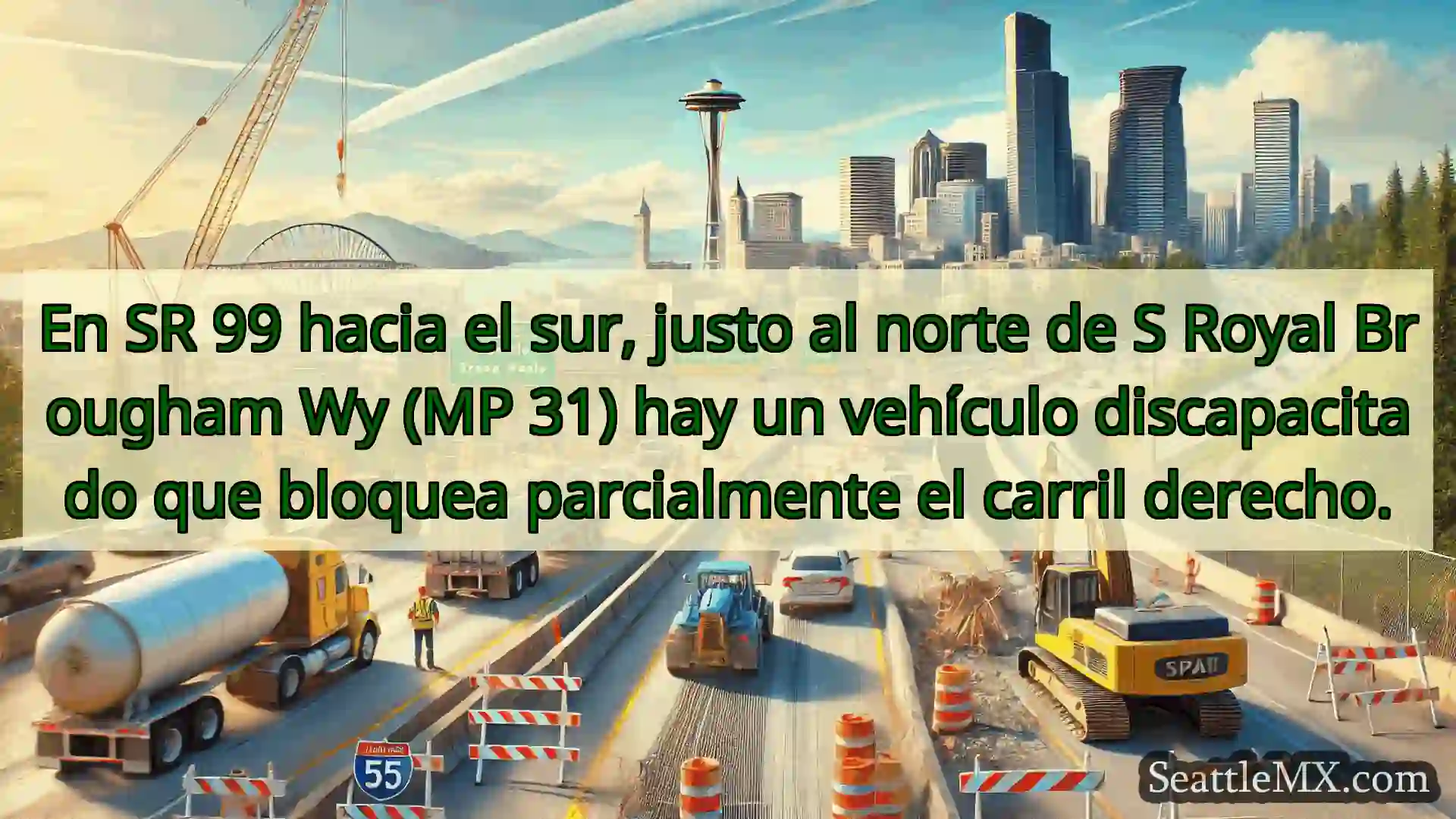 Noticias de transporte de Seattle En SR 99 hacia el sur, justo al