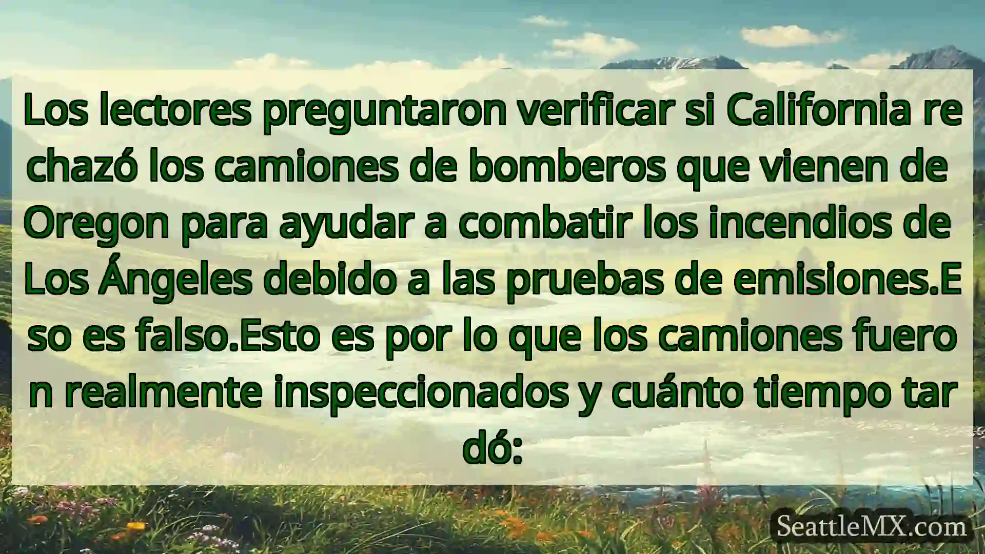 noticias de seattle Los lectores preguntaron verificar