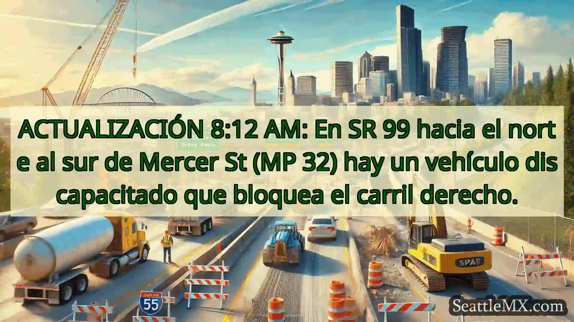 Noticias de transporte de Seattle ACTUALIZACIÓN 8:12 AM: En SR 99