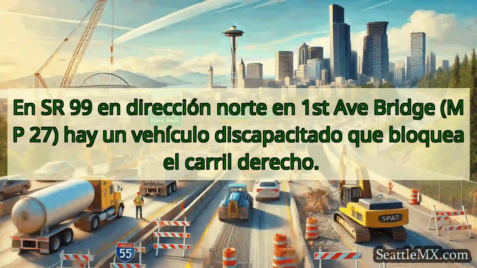 Noticias de transporte de Seattle En SR 99 en dirección norte en 1st