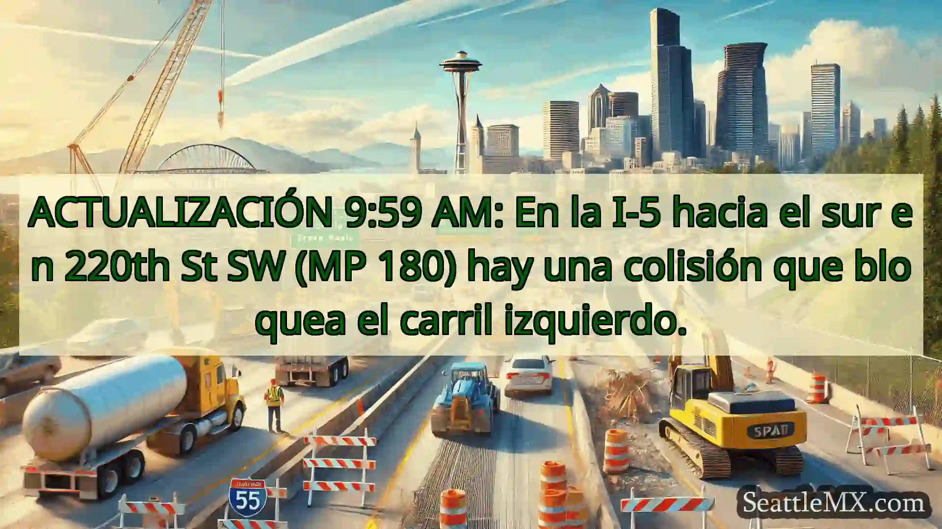 Noticias de transporte de Seattle ACTUALIZACIÓN 9:59 AM: En la I-5