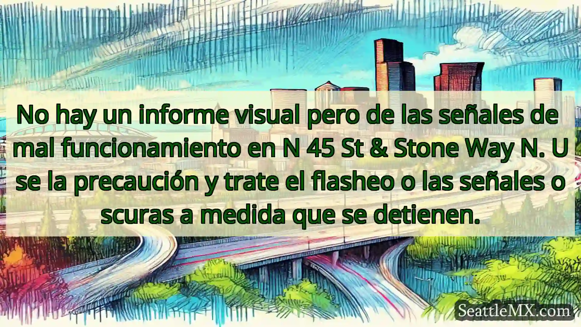 Noticias de transporte de Seattle No hay un informe visual pero de