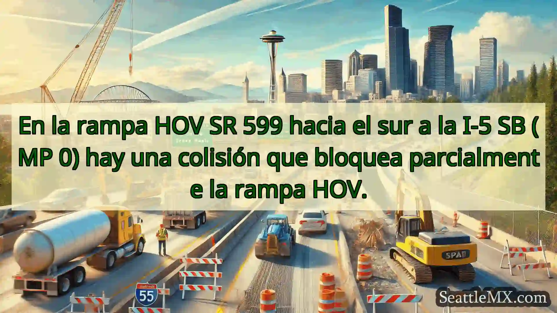 Noticias de transporte de Seattle En la rampa HOV SR 599 hacia el