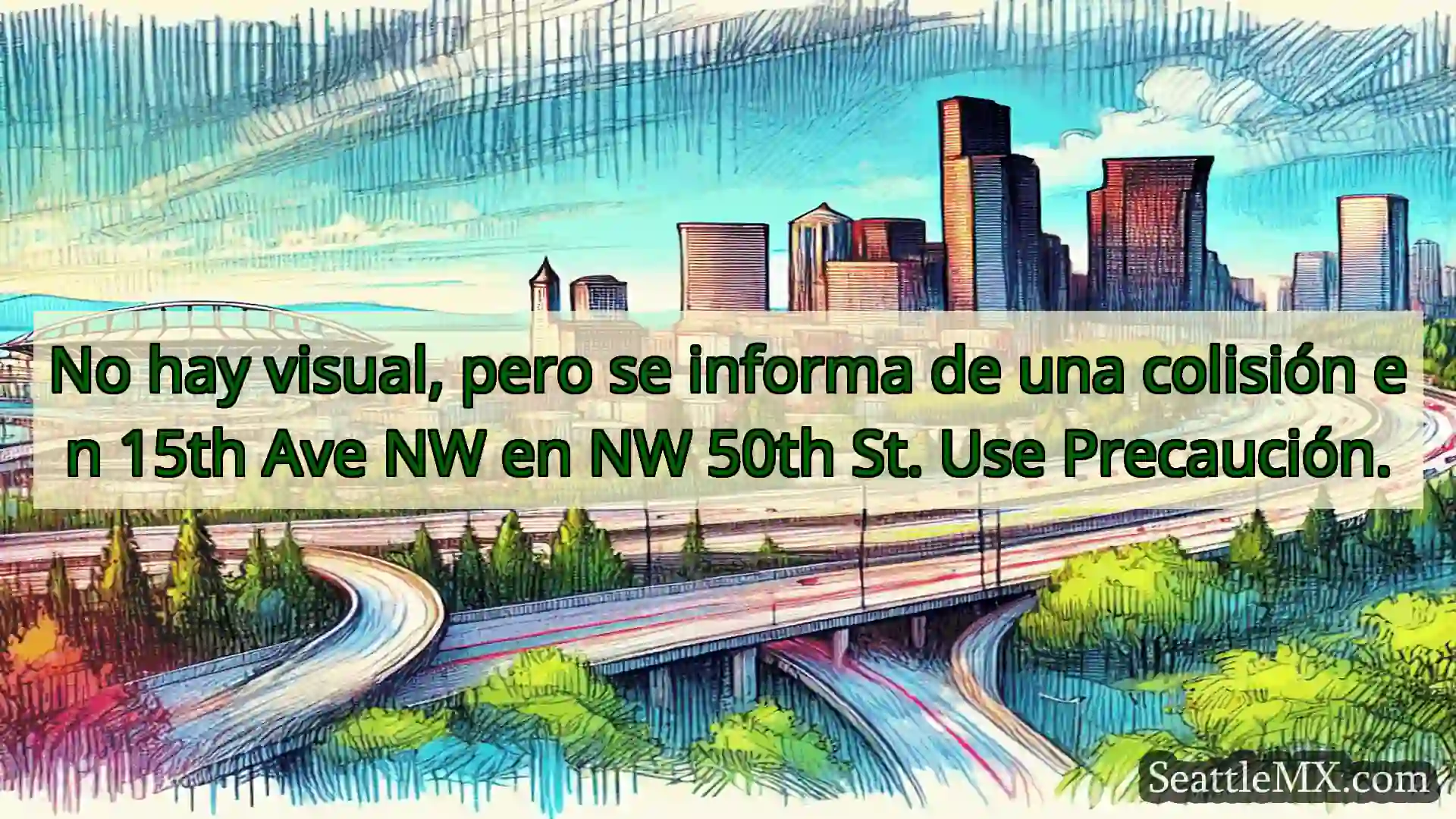 Noticias de transporte de Seattle No hay visual, pero se informa de