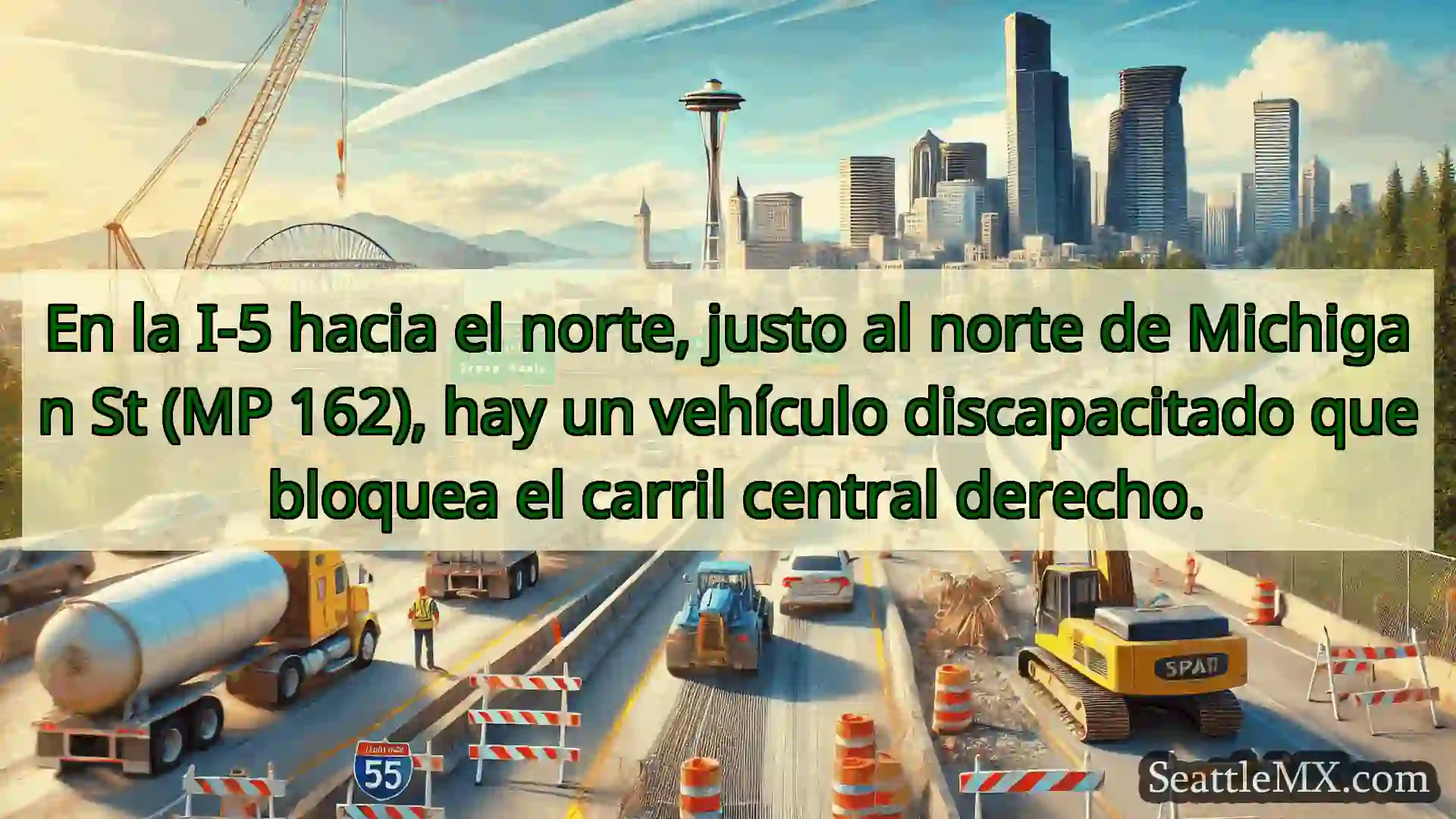 Noticias de transporte de Seattle En la I-5 hacia el norte, justo al