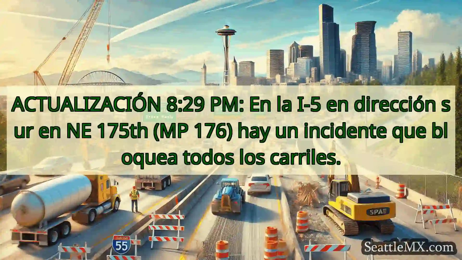 Noticias de transporte de Seattle ACTUALIZACIÓN 8:29 PM: En la I-5