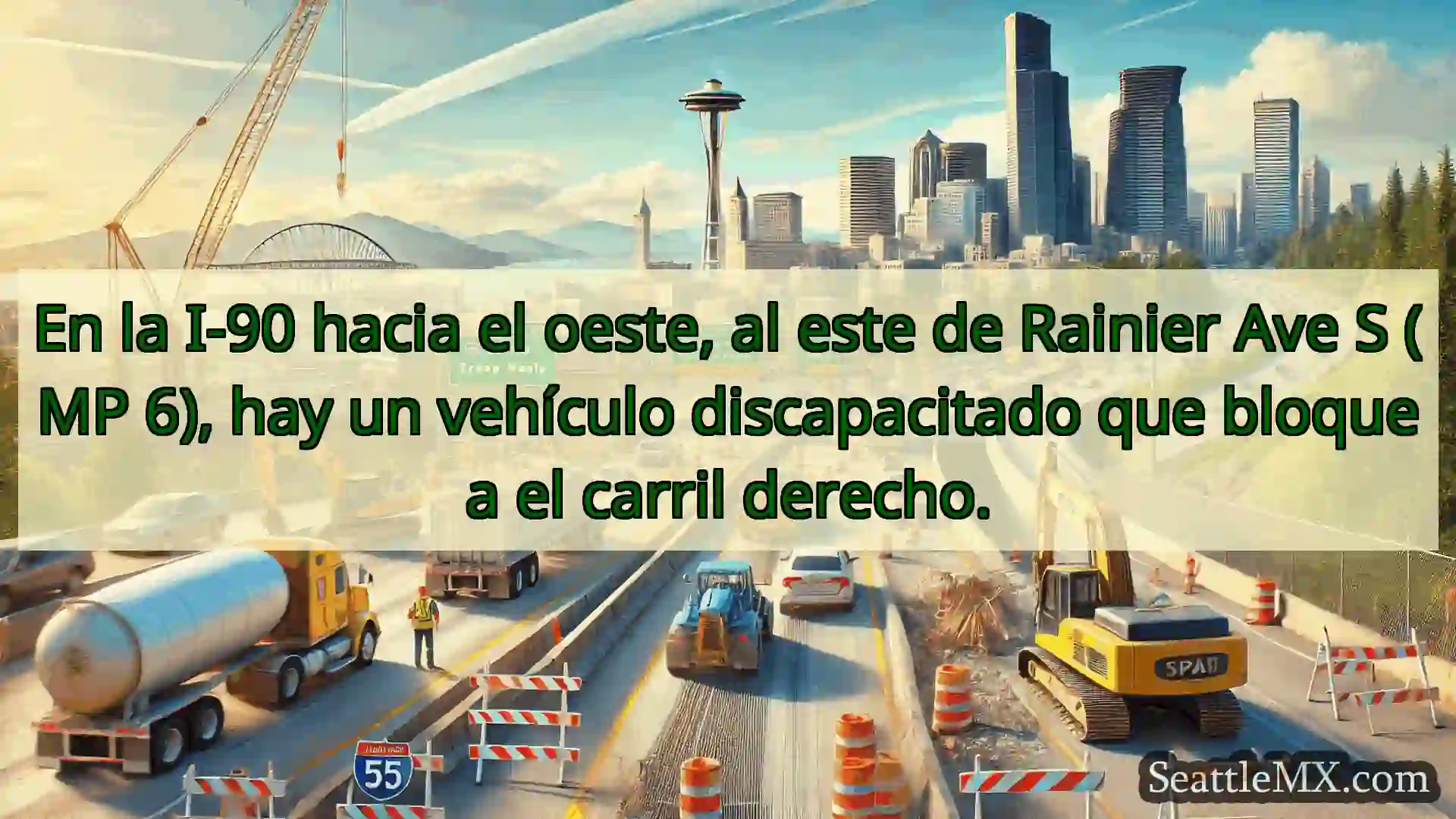 Noticias de transporte de Seattle En la I-90 hacia el oeste, al este