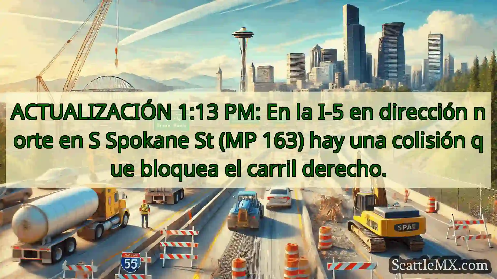 Noticias de transporte de Seattle ACTUALIZACIÓN 1:13 PM: En la I-5