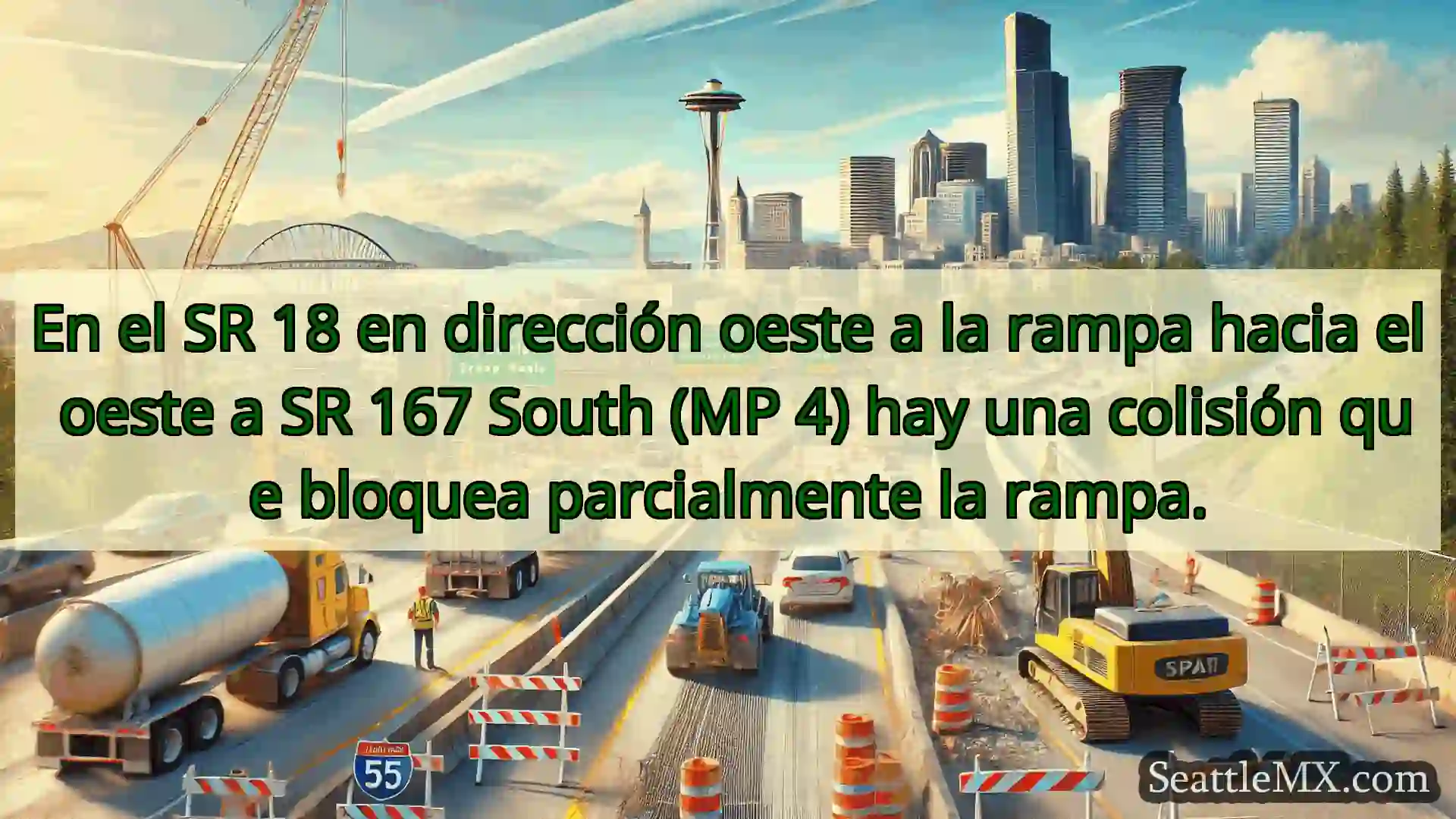 Noticias de transporte de Seattle En el SR 18 en dirección oeste a