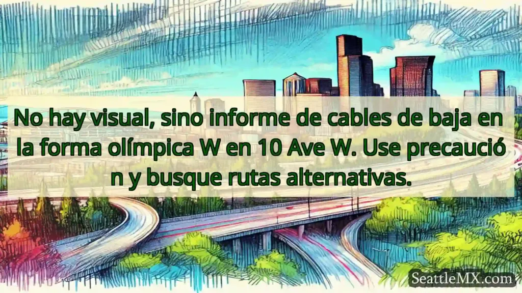 Noticias de transporte de Seattle No hay visual, sino informe de