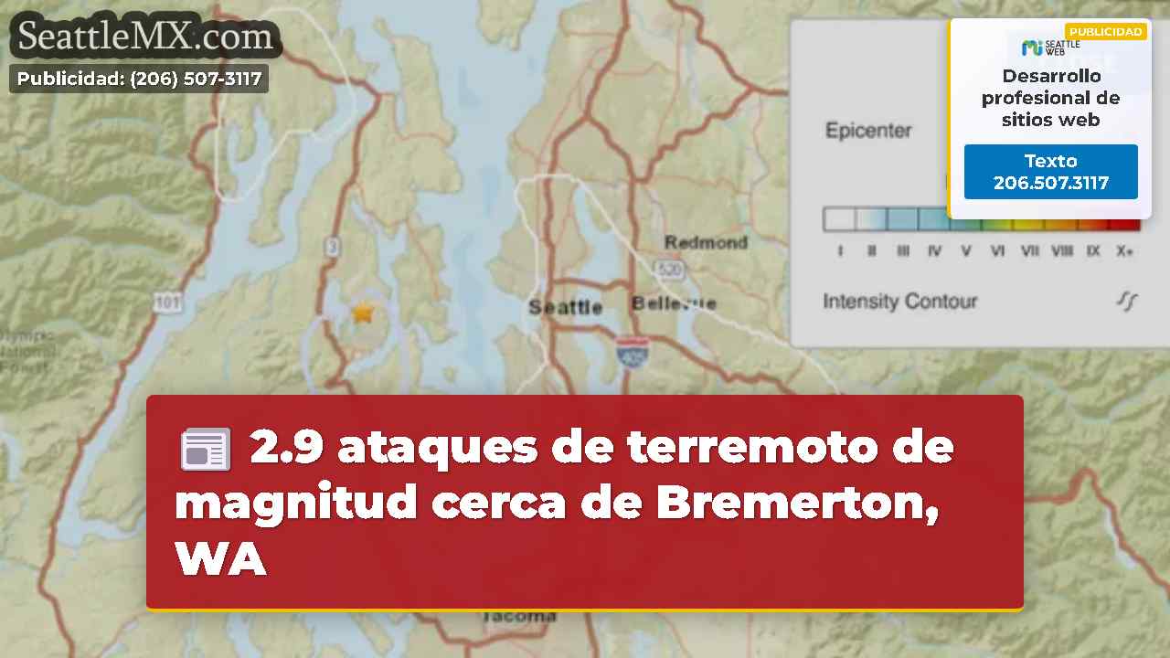 2.9 ataques de terremoto de magnitud cerca de
