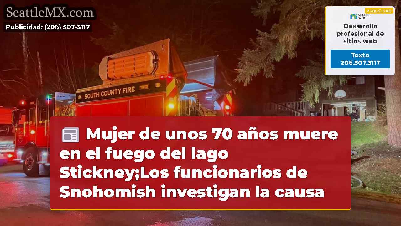 Mujer de unos 70 años muere en el fuego del lago