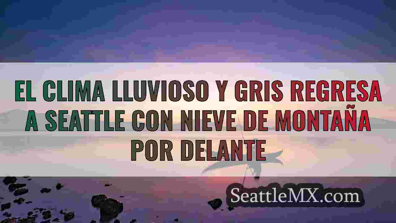 El clima lluvioso y gris regresa a