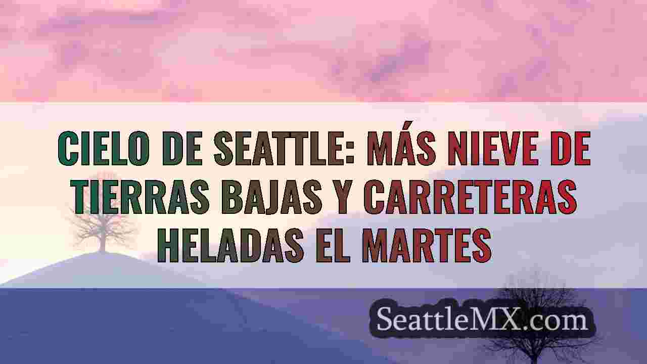 Cielo de Seattle: más nieve de tierras