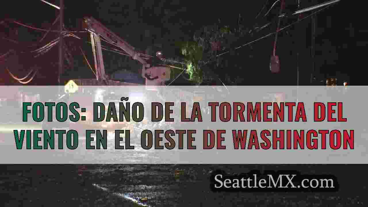 Fotos: Daño de la tormenta del viento en el oeste