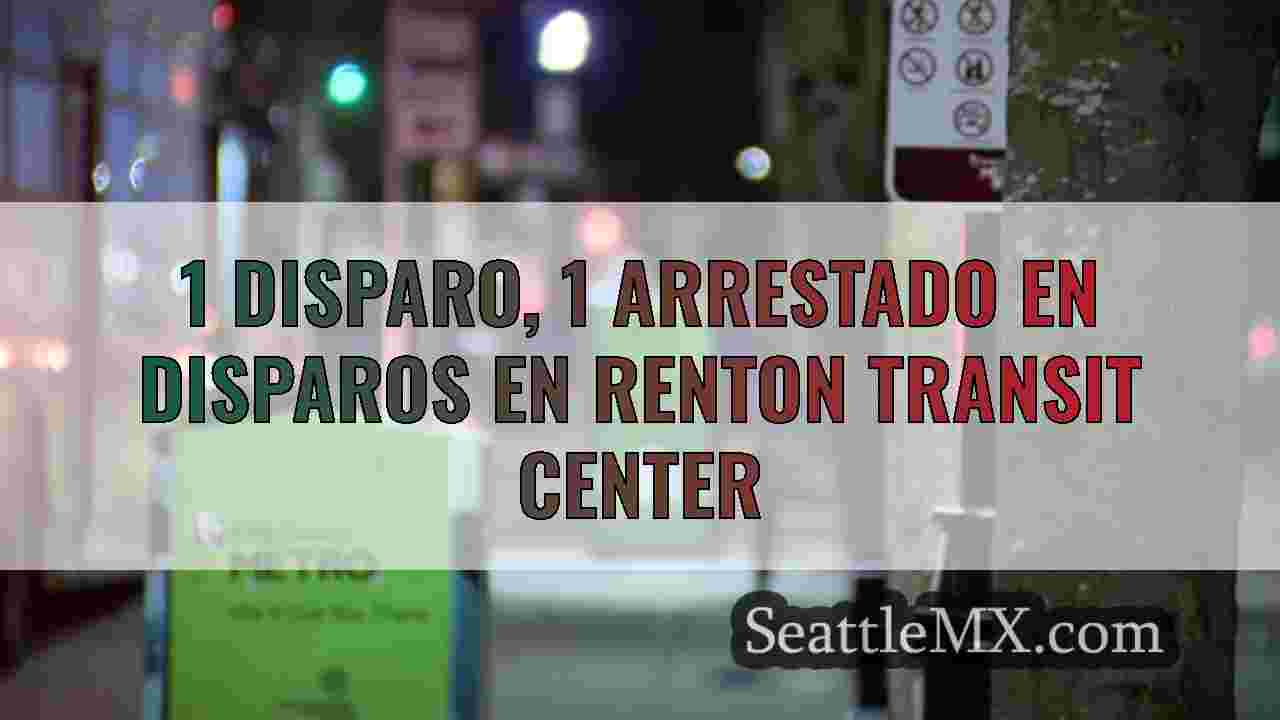 1 disparo, 1 arrestado en disparos en Renton
