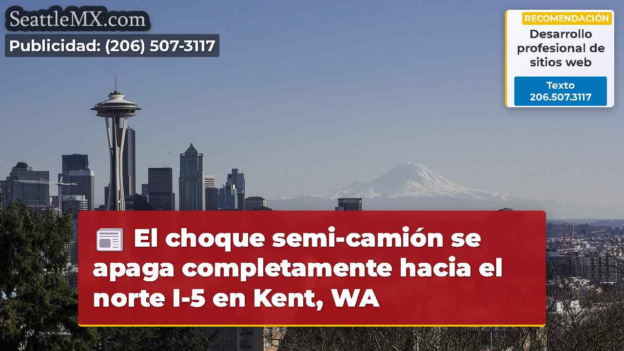 El choque semi-camión se apaga completamente