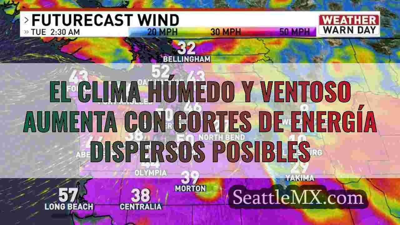 El clima húmedo y ventoso aumenta con