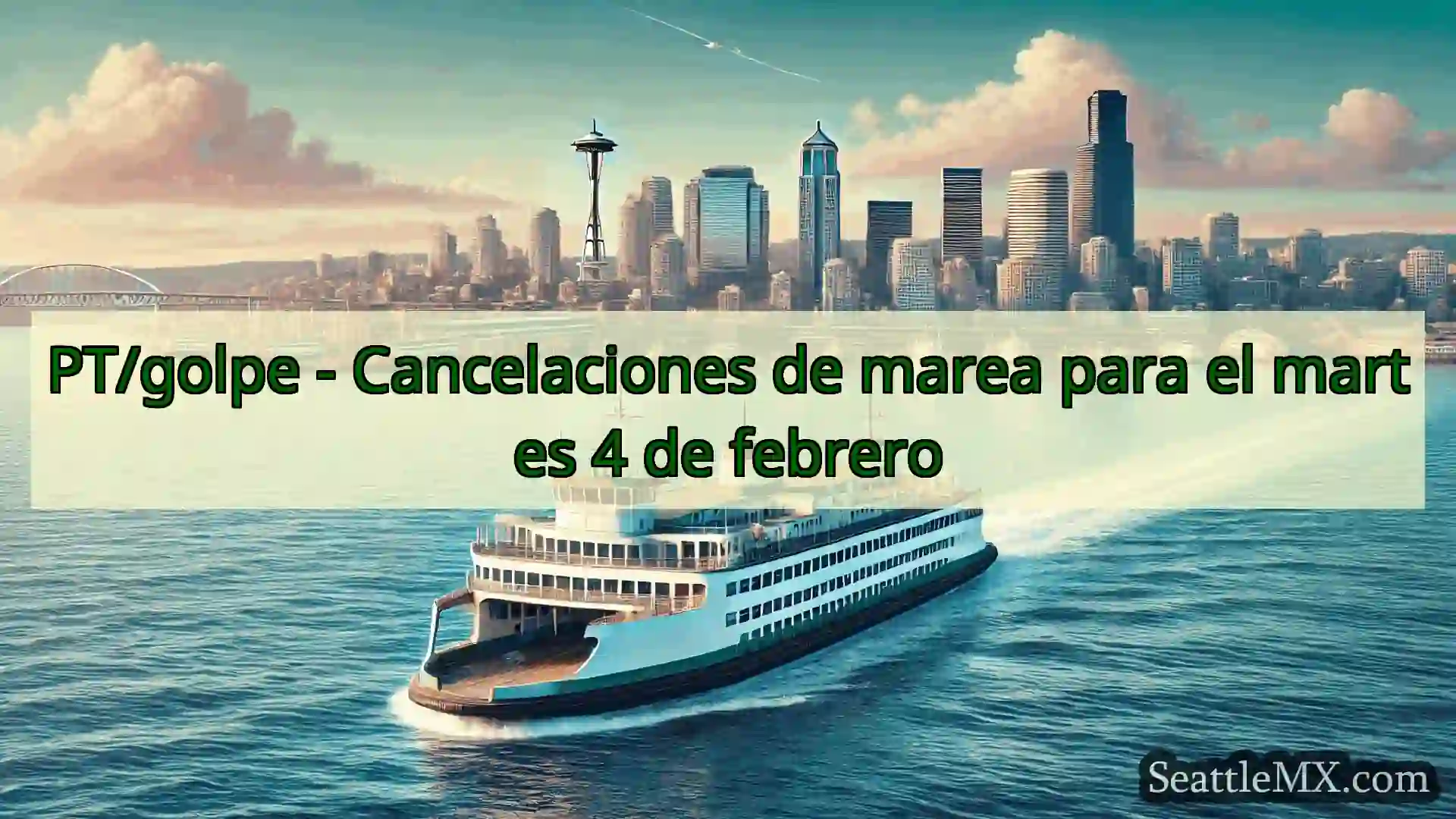 noticias del ferry de seattle PT/golpe - Cancelaciones de marea
