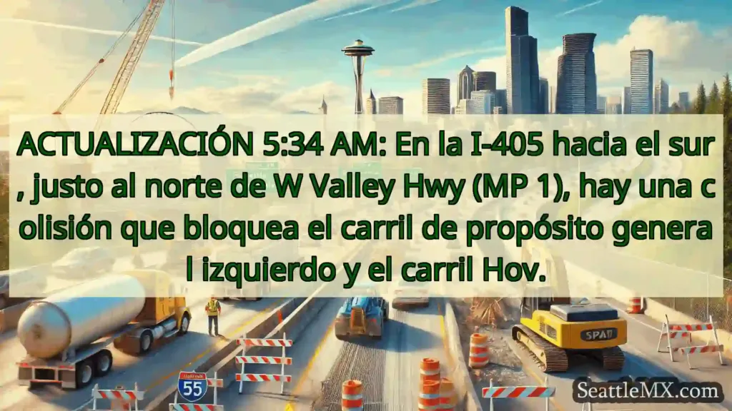 Noticias de transporte de Seattle ACTUALIZACIÓN 5:34 AM: En la I-405