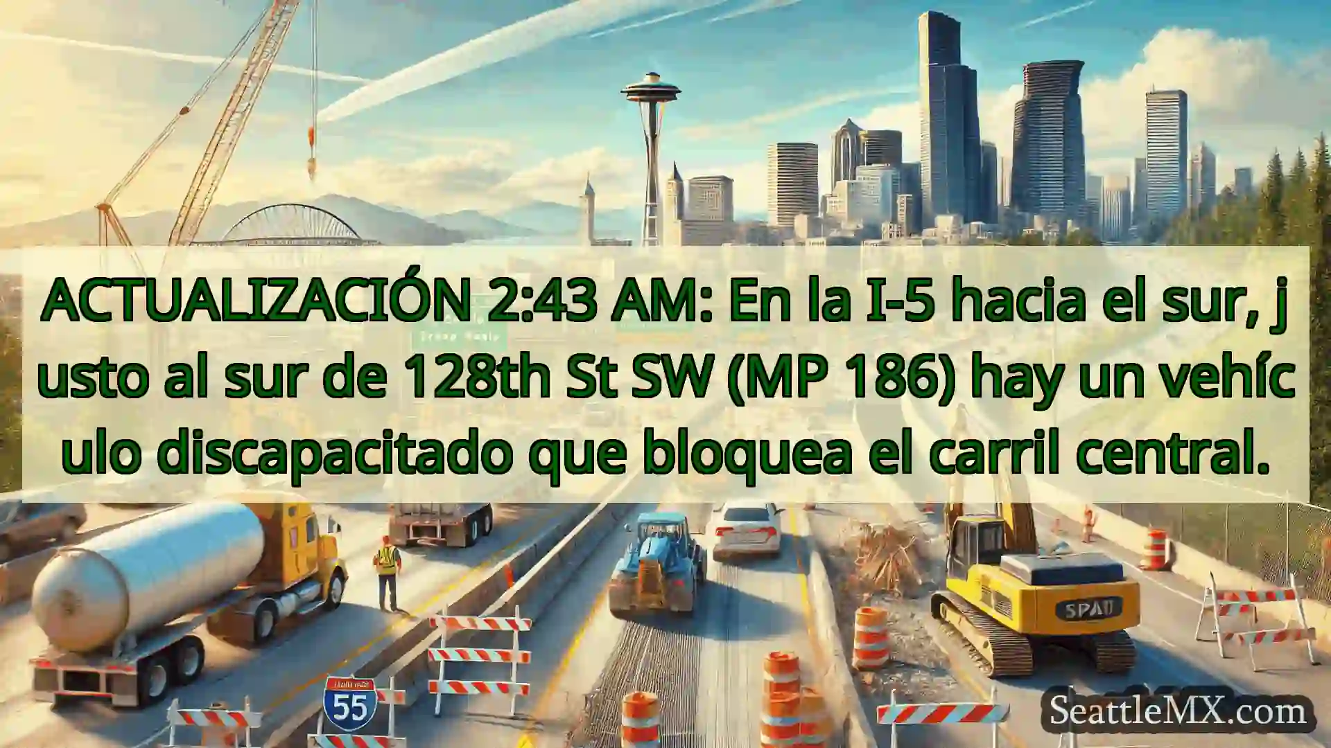Noticias de transporte de Seattle ACTUALIZACIÓN 2:43 AM: En la I-5
