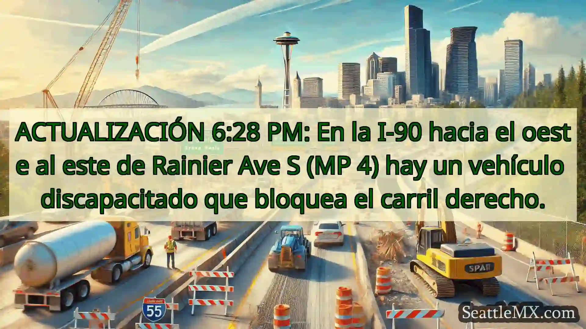 Noticias de transporte de Seattle ACTUALIZACIÓN 6:28 PM: En la I-90