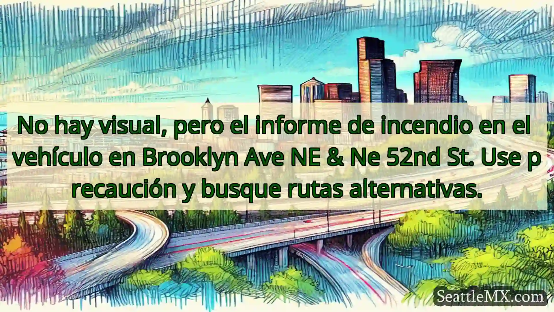 Noticias de transporte de Seattle No hay visual, pero el informe de