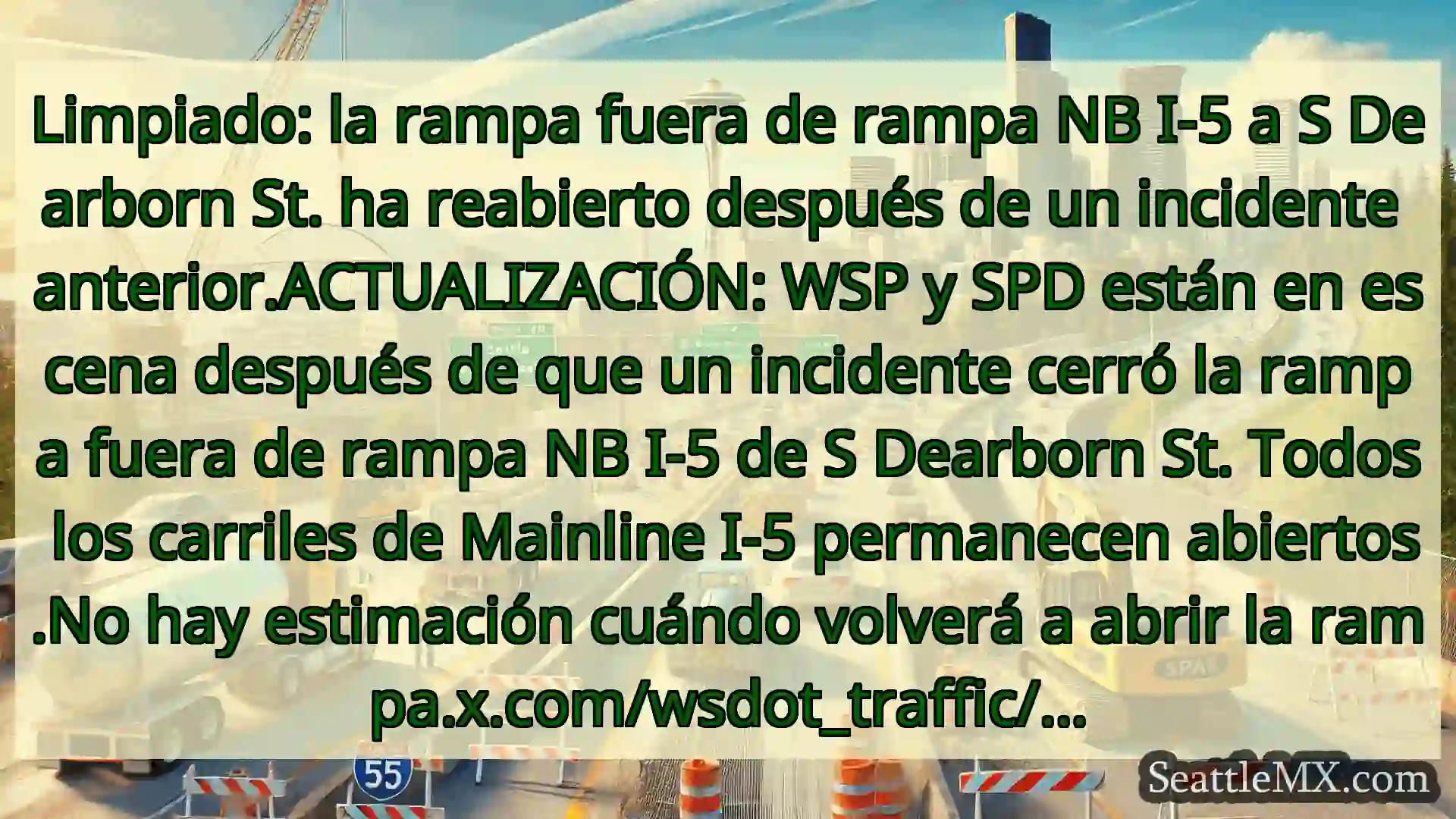 Noticias de transporte de Seattle Limpiado: la rampa fuera de rampa
