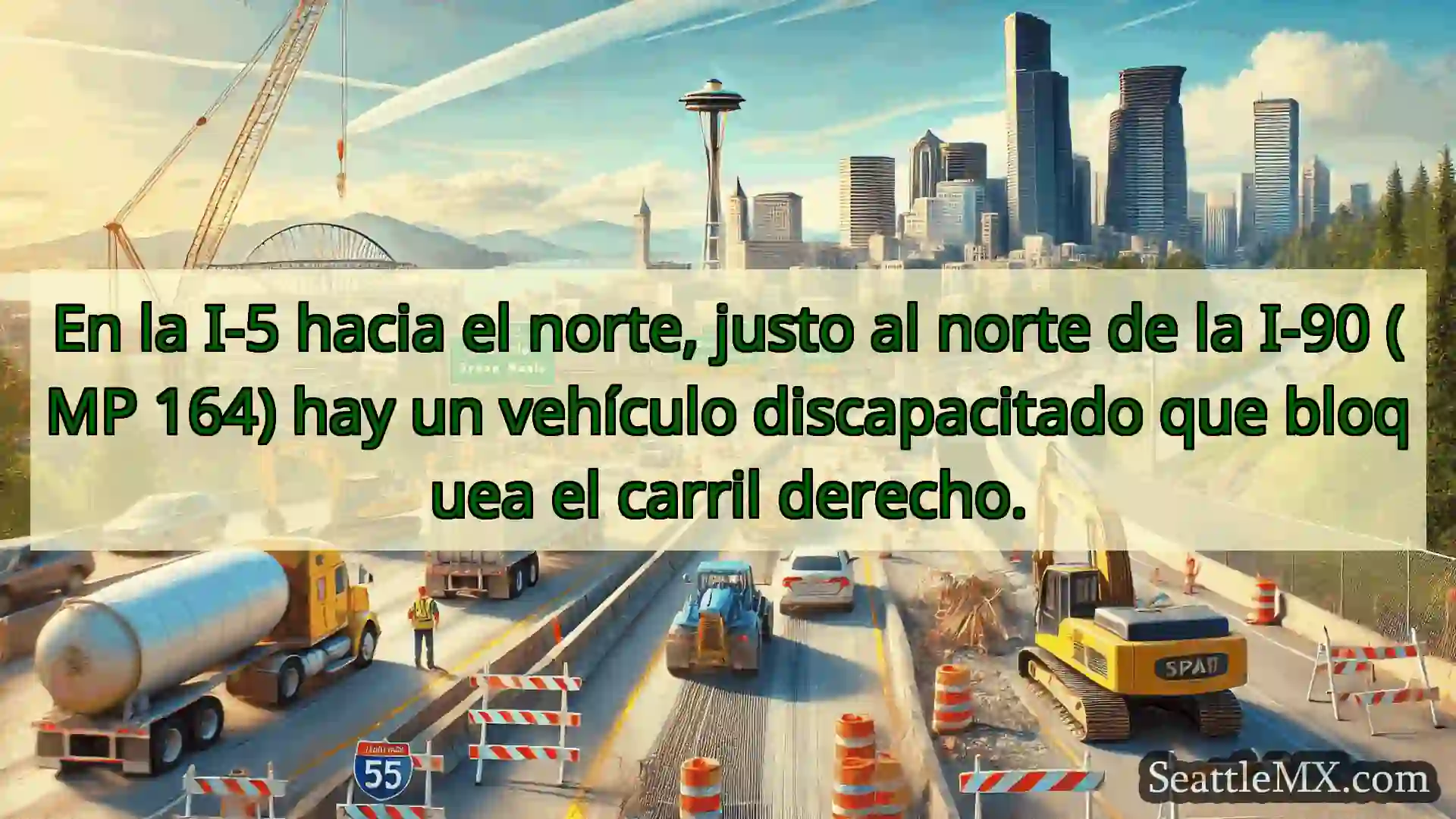 Noticias de transporte de Seattle En la I-5 hacia el norte, justo al