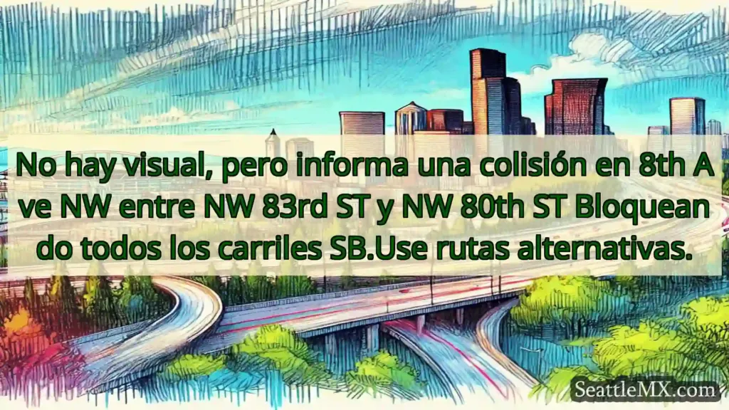 Noticias de transporte de Seattle No hay visual, pero informa una
