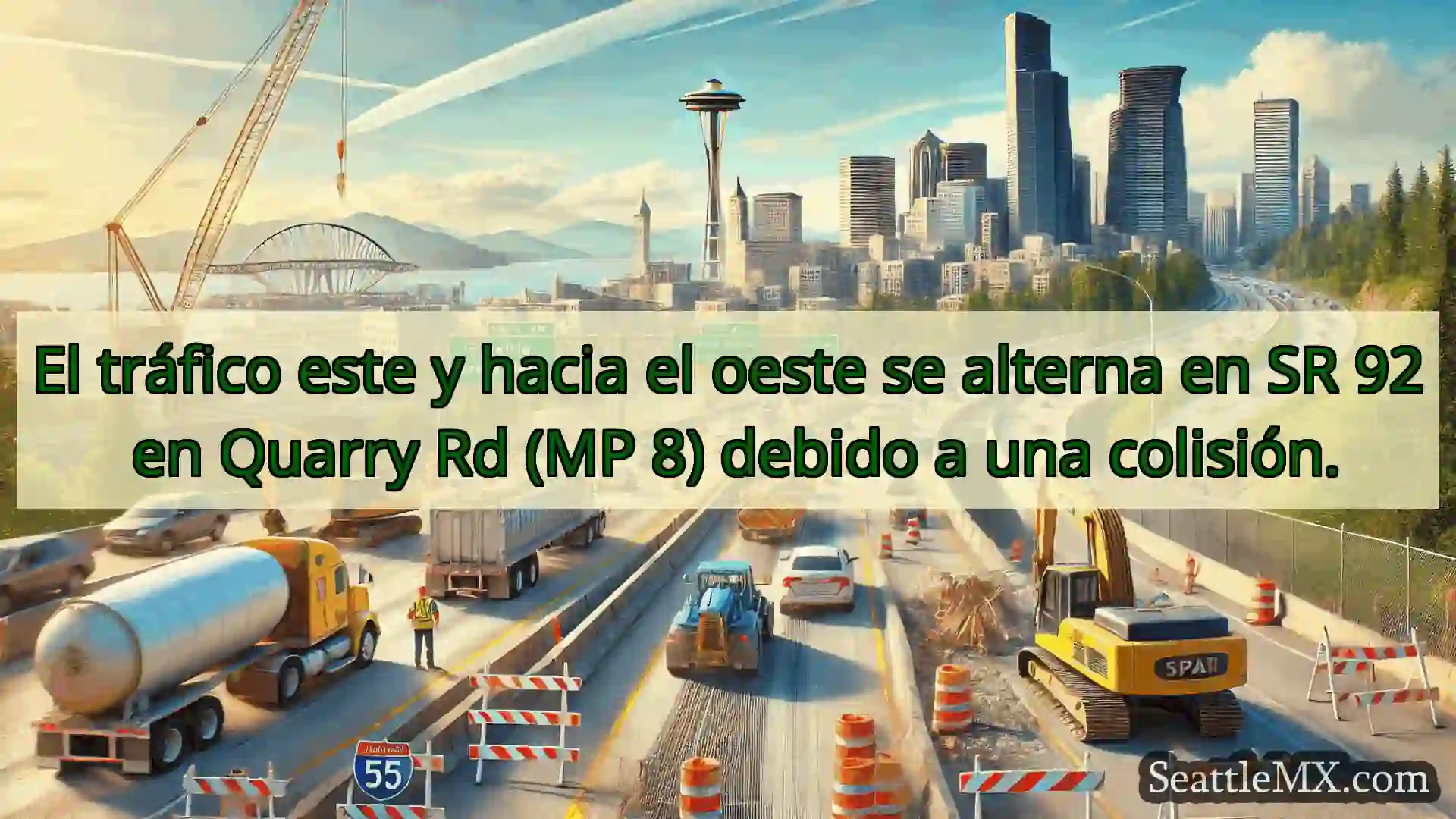 El tráfico este y hacia el oeste se alterna en SR