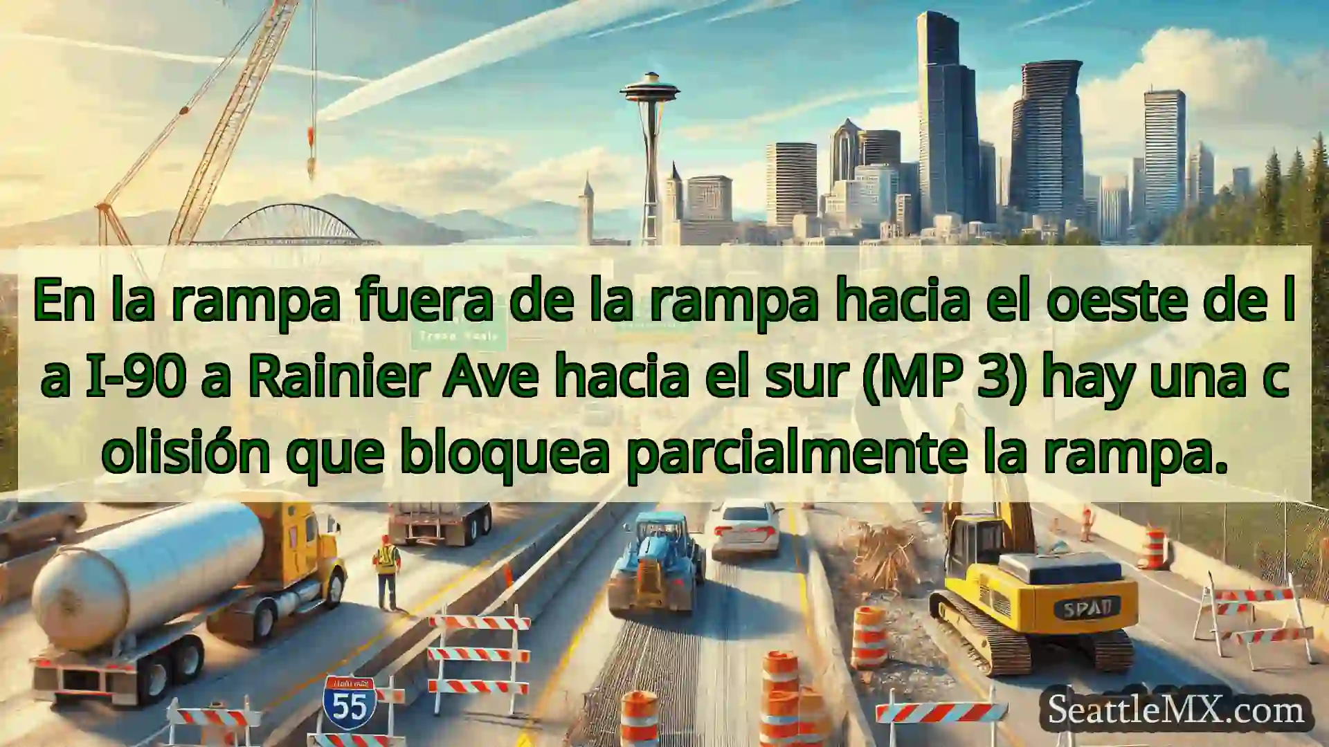 En la rampa fuera de la rampa hacia el oeste de
