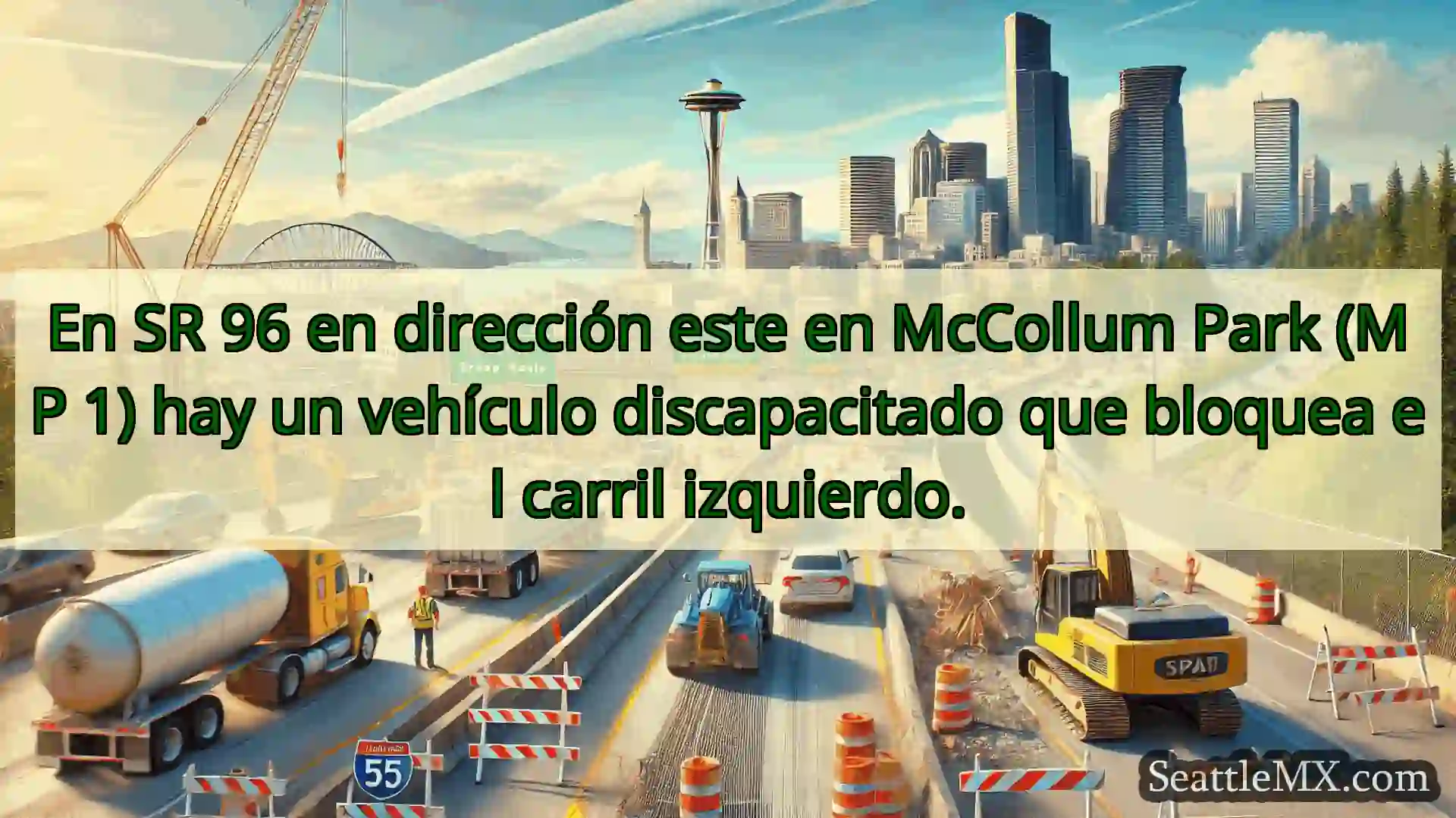 En SR 96 en dirección este en McCollum Park (MP