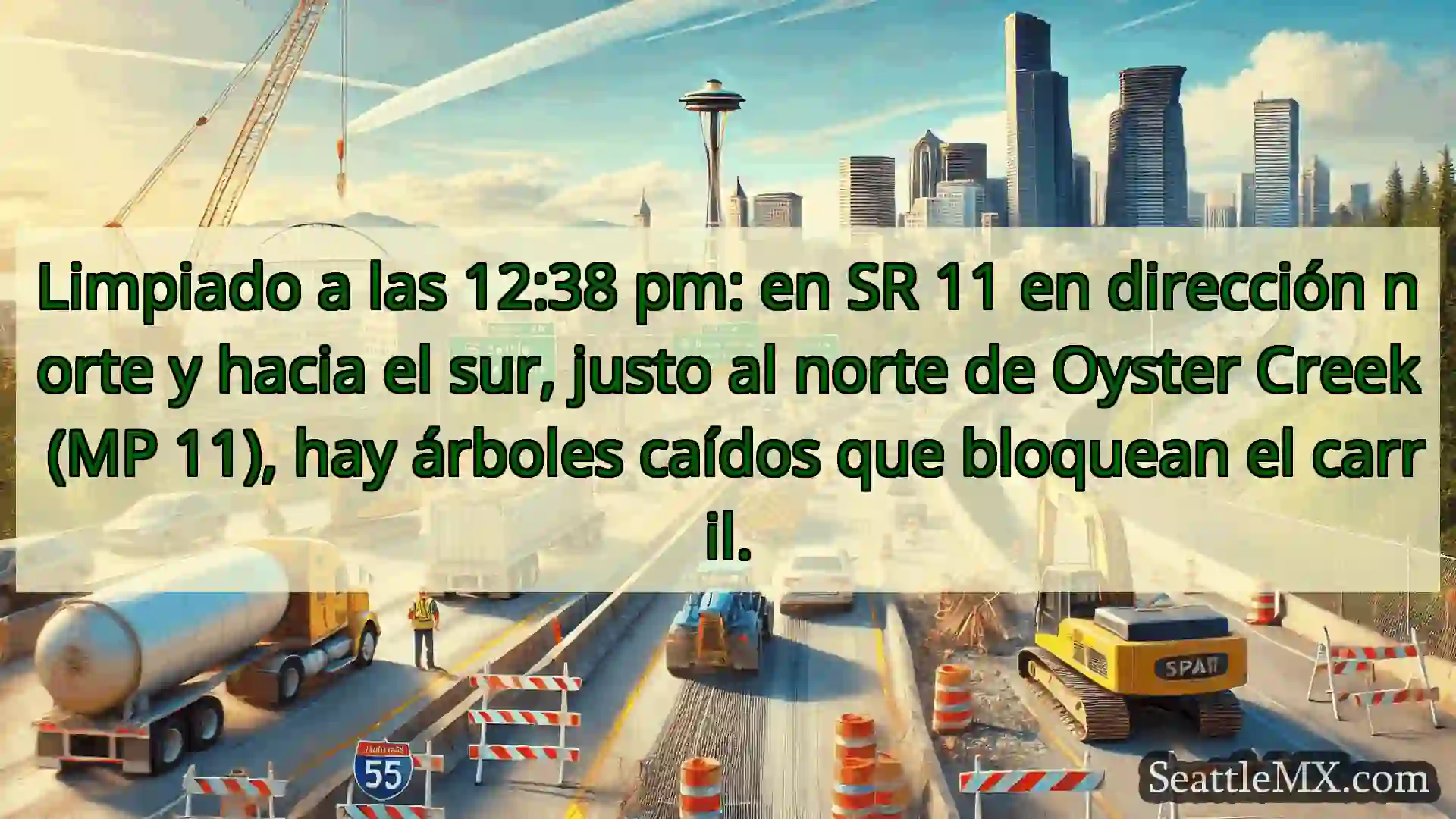 Limpiado a las 12:38 pm: en SR 11 en dirección