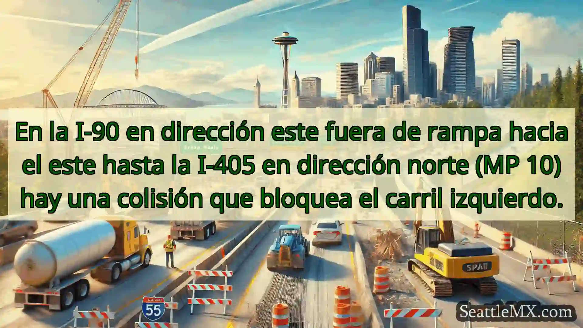En la I-90 en dirección este fuera de rampa hacia