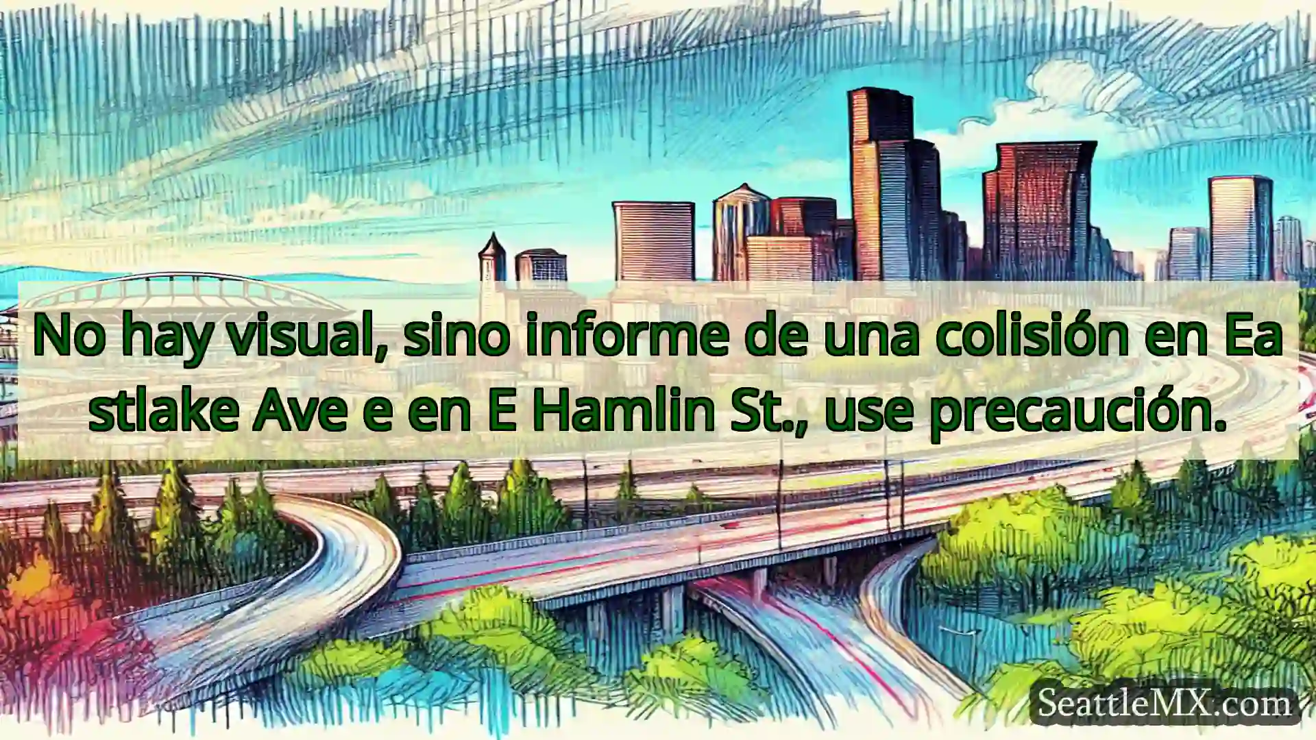 No hay visual, sino informe de una colisión en