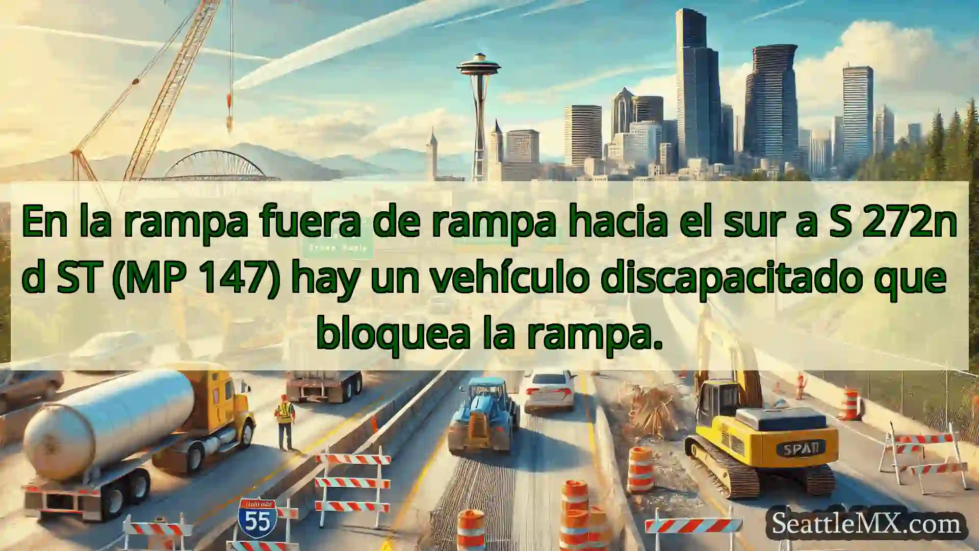 En la rampa fuera de rampa hacia el sur a S 272nd