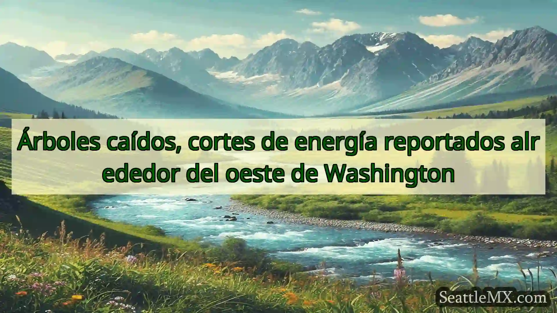 Árboles caídos, cortes de energía reportados