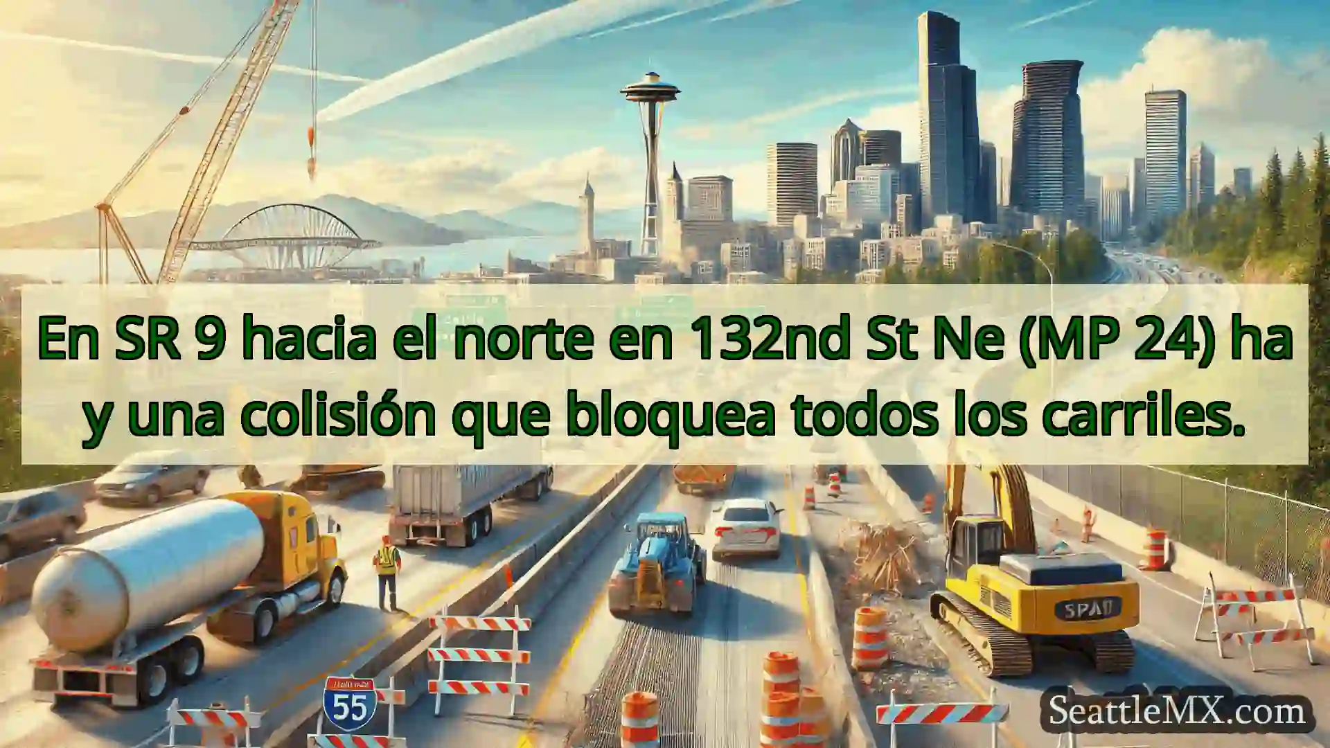 En SR 9 hacia el norte en 132nd St Ne (MP 24) hay