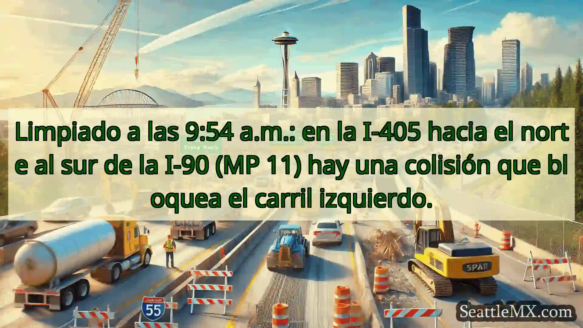 Limpiado a las 9:54 a.m.: en la I-405 hacia el