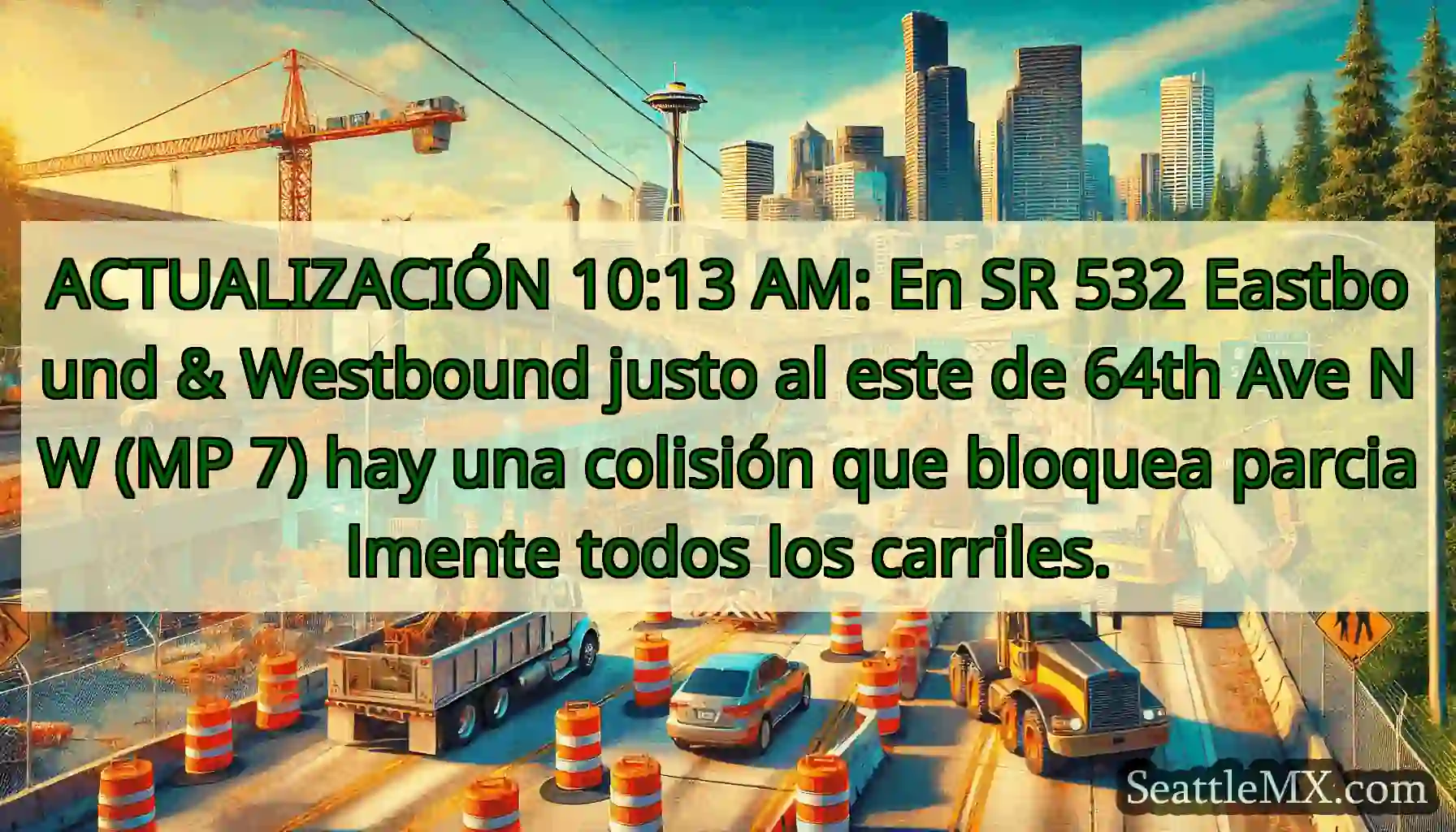 ACTUALIZACIÓN 10:13 AM: En SR 532 Eastbound &