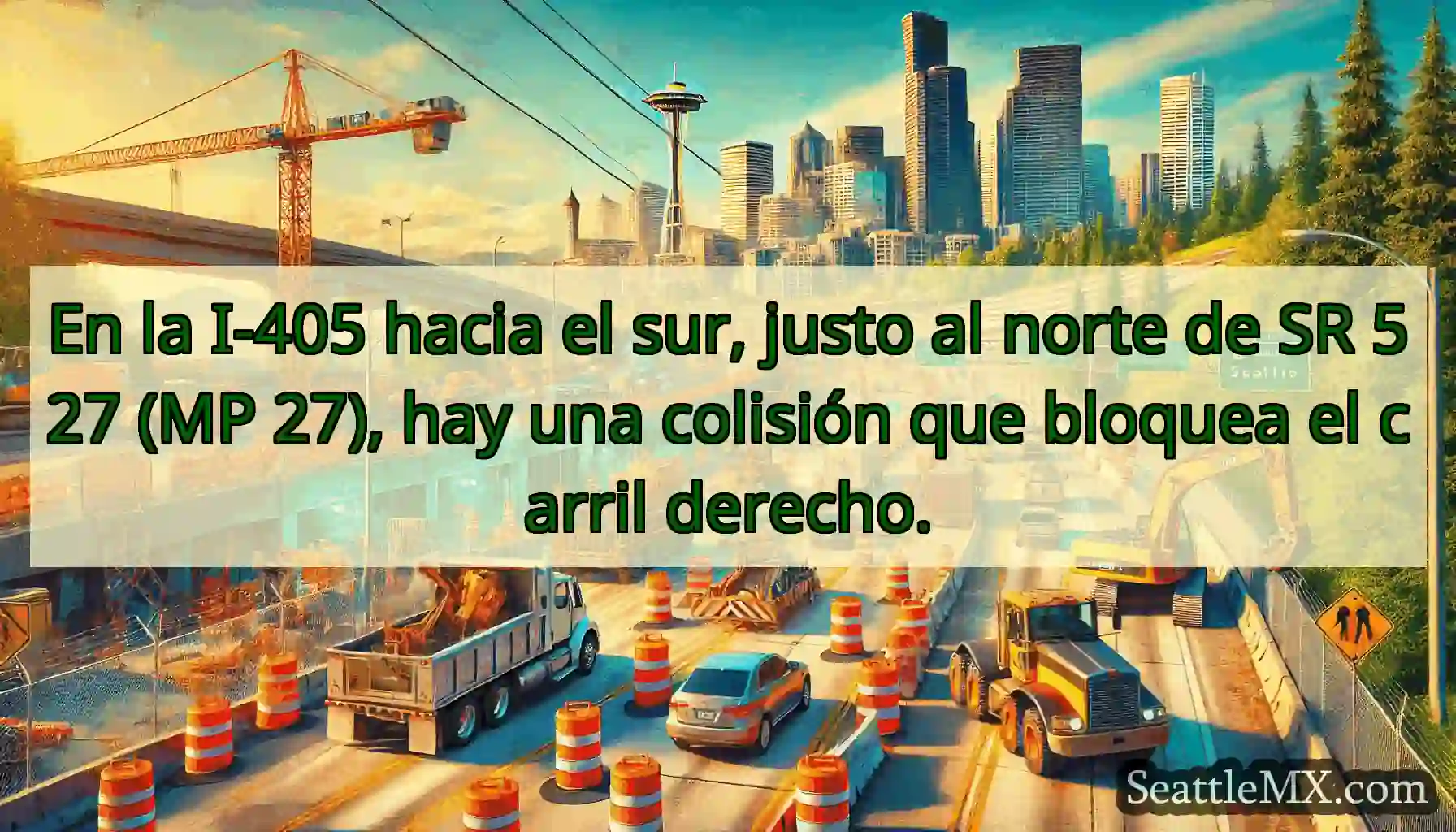 En la I-405 hacia el sur, justo al norte de SR