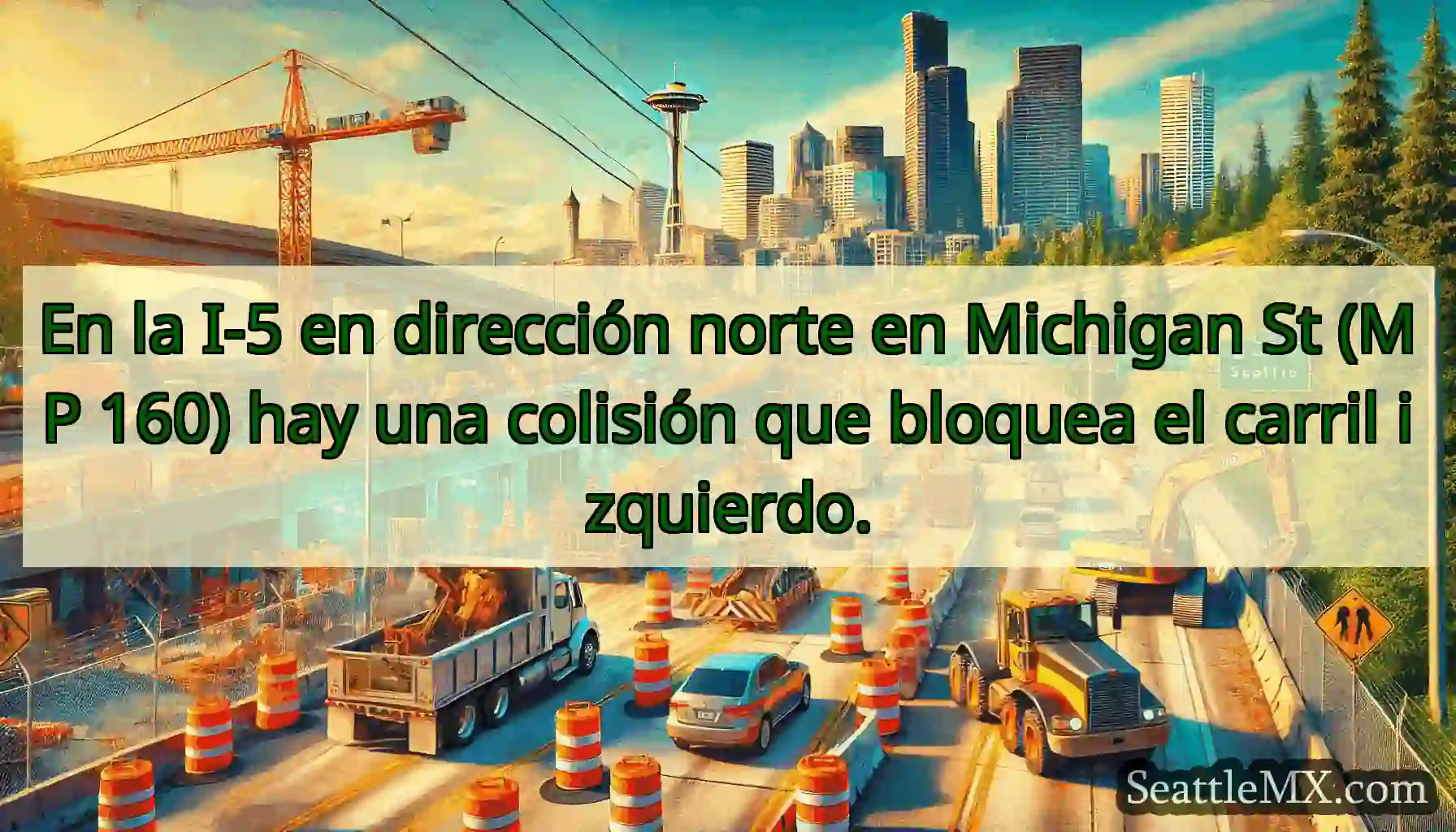 En la I-5 en dirección norte en Michigan St (MP