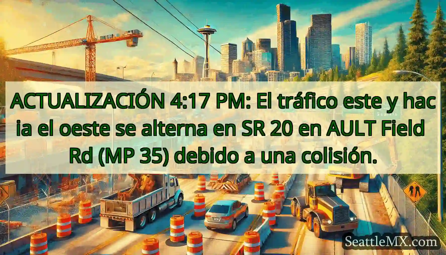 ACTUALIZACIÓN 4:17 PM: El tráfico este y hacia el