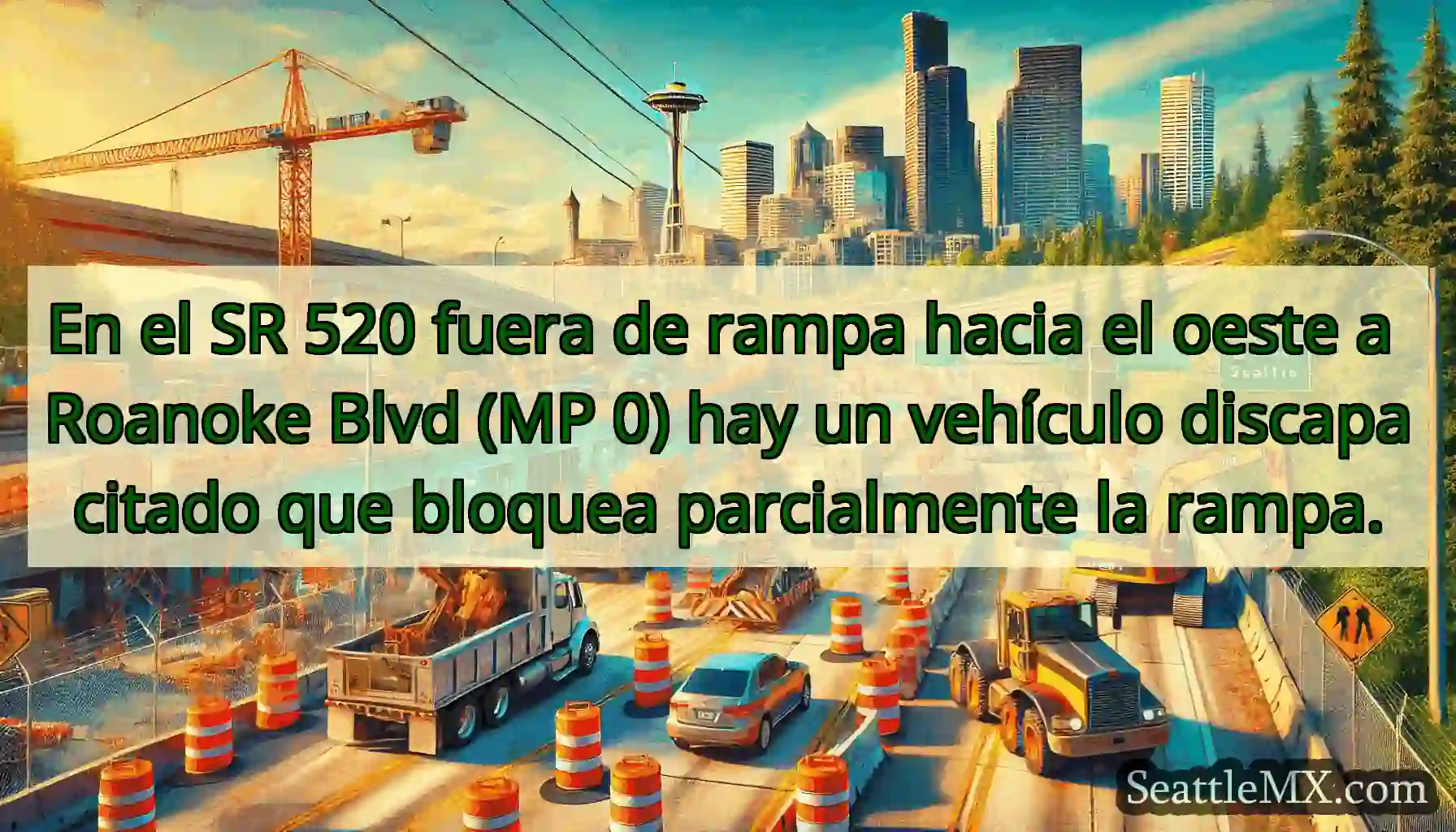 En el SR 520 fuera de rampa hacia el oeste a