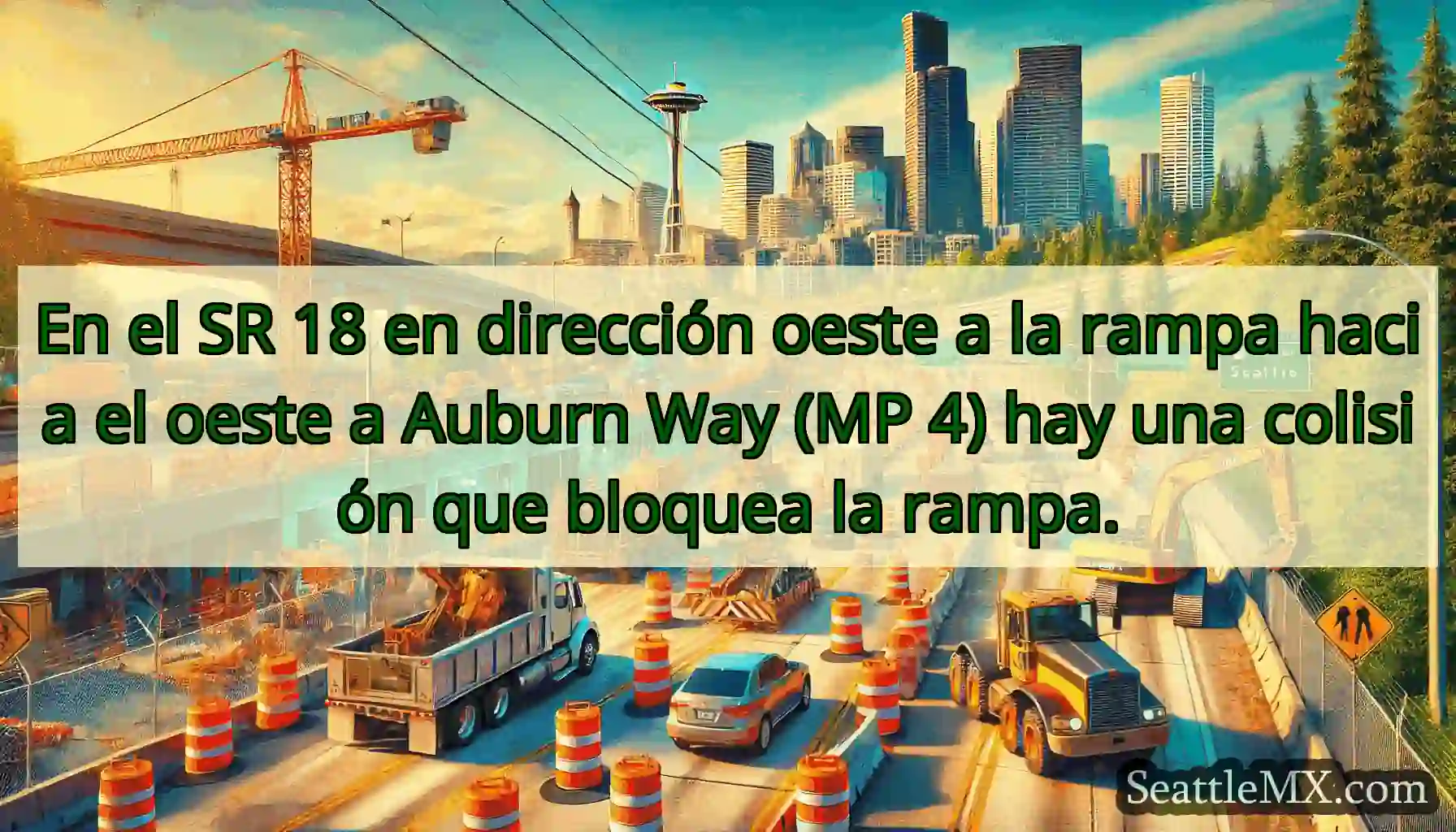 En el SR 18 en dirección oeste a la rampa hacia