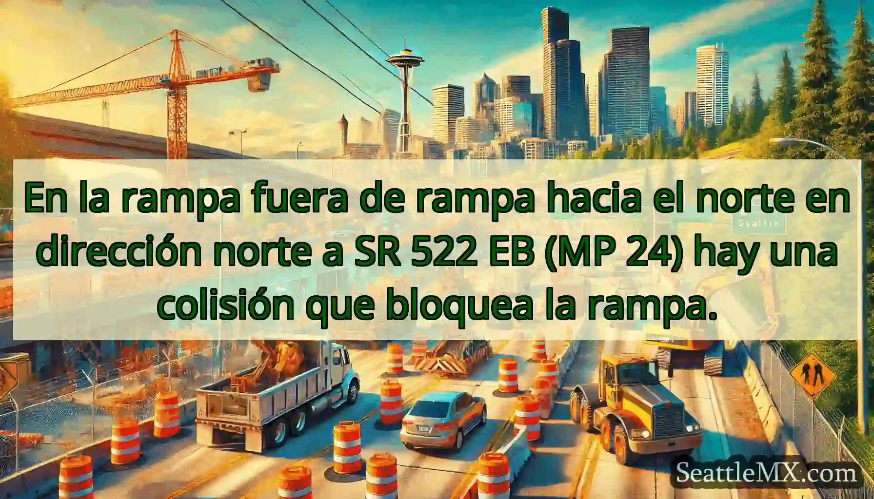 En la rampa fuera de rampa hacia el norte en